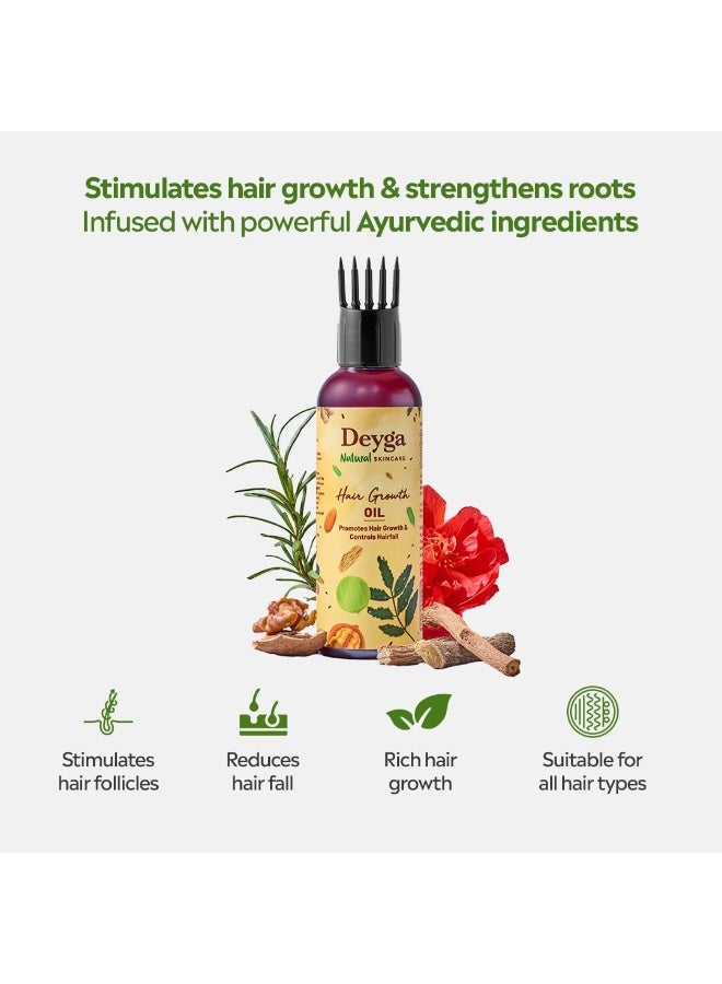Deyga Hair Care Combo - ( Hair Growth Oil  100ml +Rice water Shampoo 200ml + Soy milk conditioner 220ml) - Image 2